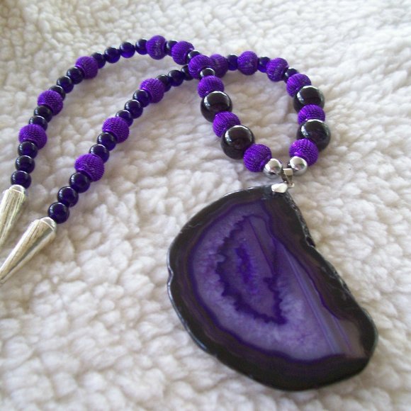 Deep Amethyst Royalty- Necklace - Picture 1 of 1